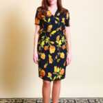 Blumen Cocktailkleid S