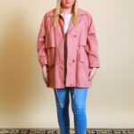 Rosa Oversize Jacke XL