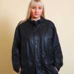 Oversize Lederjacke XXXL