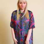 Transparente Oversize Bluse XL