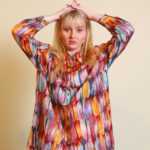 Bunte Oversize Bluse XL