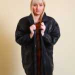 Oversize Lederjacke XL