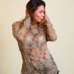 Animal Print transparent Shirt 34