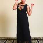 Rajasthan Kleid handbestickt 36