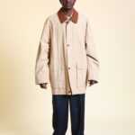 Beige Oversize Jacke XXL