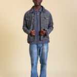 Graue Jeansjacke L