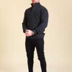 Brauner Strickpulli L