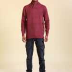 Pullover mit Stehkragen L