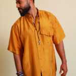 Vintage Seiden Shirt L