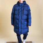 Blaue Winterjacke XXL