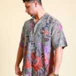 Vintage Hemd mit Blumenmuster XL