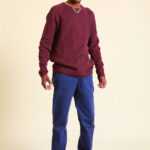 Bordeaux-farbender Tom Tailor Pullover XL