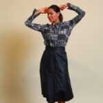Vintagerock aus Leder M