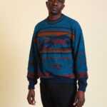 Bunter Winterlicher Pullover L