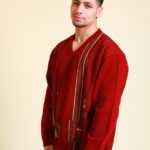 Weinroter Pullover XL