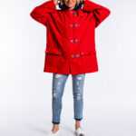 Jacke in Cordstyle mit Metallverschlüssen, Blueriver L