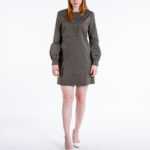 Langärmliges Monari Kleid in khaki M