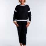Minimalistischer Pullover, Nadel und Faden M