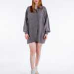 Vintage Oversize Bluse mit zwei Taschen, Vintage XL