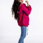 Pinke Skijacke XL