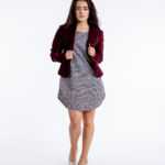 Bordeaux-farbener Blazer