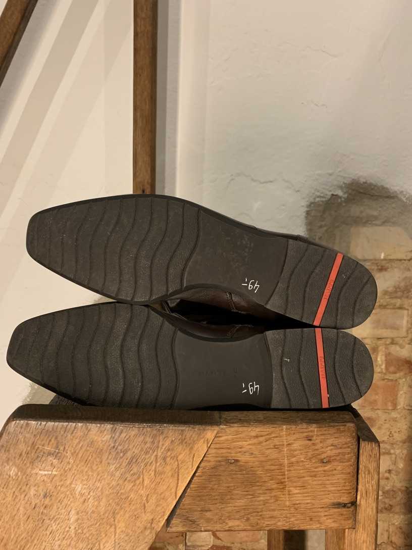 Dunkelbraune Echtlederstiefel 41,5 – Bild 2