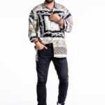 Herrenhemd im Versace Style mit leichten gebrauchsspuren, NoName L