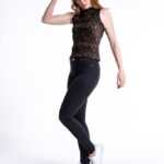 Rollkragen Top, Handmade S