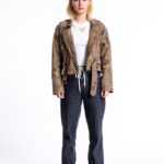 College 89 Lederjacke für Damen in größe M, True Vintage M