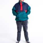 Adidas Kangarro Windbreaker Jacke mit Klettverschluss, verstaubarer Kapuze, Adidas Kangarro L