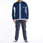 Trainingsjacke mit Bestickung in Blockoptik, Reebok XXL