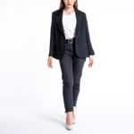 Business Blazer, leicht tailliert mit Bestickung am linken Arm, mit Ersatzknöpfen sowie Neu mit Etikett, Mexx S