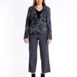 Wollblazer mit Blumenmuster M
