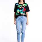Shirt mit buntem Print L