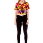Vintage Bluse lässig zu einer high waist Hose oder einen Rock. Sieht auch geknotet sehr nice aus!, 123 M