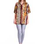 Vintage Bluse von C&A NEW FAST Safari Style, NEW FAST XL