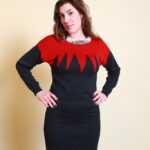 Roter Baumwolle Pullover M