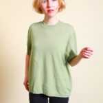 Grüner Baumwolle Pullover M