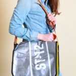 Silber grüne Tasche