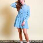 Blauer Baumwolle Pullover M