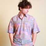 Bunter Seide Pullover XL
