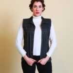 Schwarze Jeans Weste M