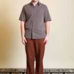Braunes Lacoste-Hemd M