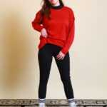 Roter Pullover M