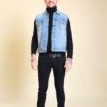 Blaue Jeansweste M