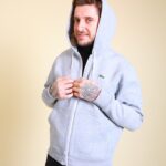 Graue Strickjacke von Lacoste S