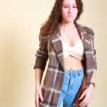 Karierter Blazer M