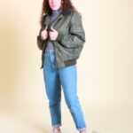 Grüne Bomberjacke XS