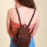 Brauner Mini Rucksack S