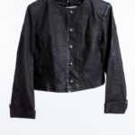 Trachtenjacke mit gemustertem Leder, Alphorn M